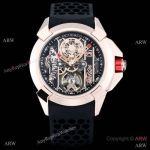 Replica Jacob & Co. Epic x CR7 44 mm Watches Rose Gold Black Rubber Band